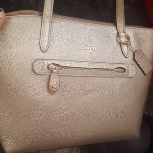 Gunmetal Platinum tote